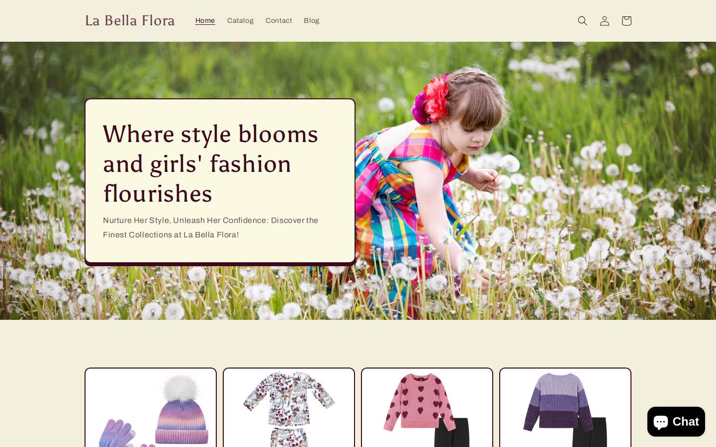 labellaflora.com homepage screenshot