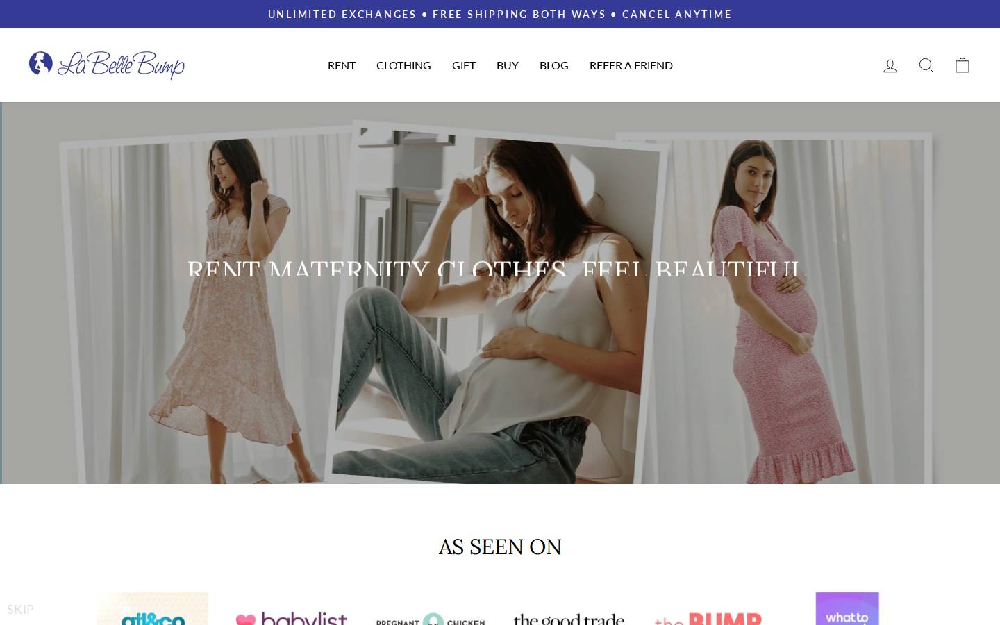 labellebump.com homepage screenshot