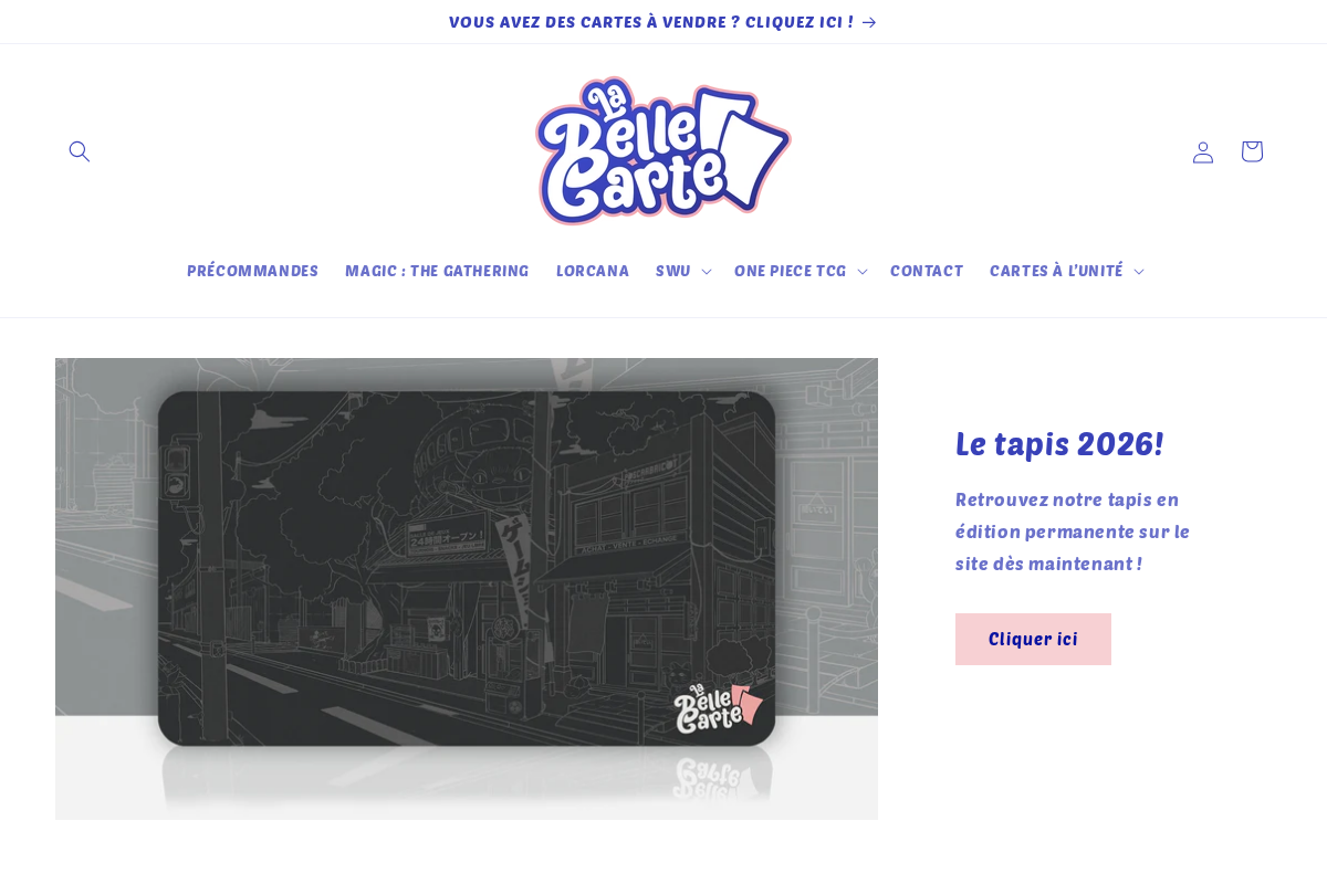 La Belle Carte homepage screenshot