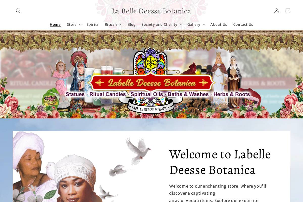 labelledeessebotanica.com homepage screenshot