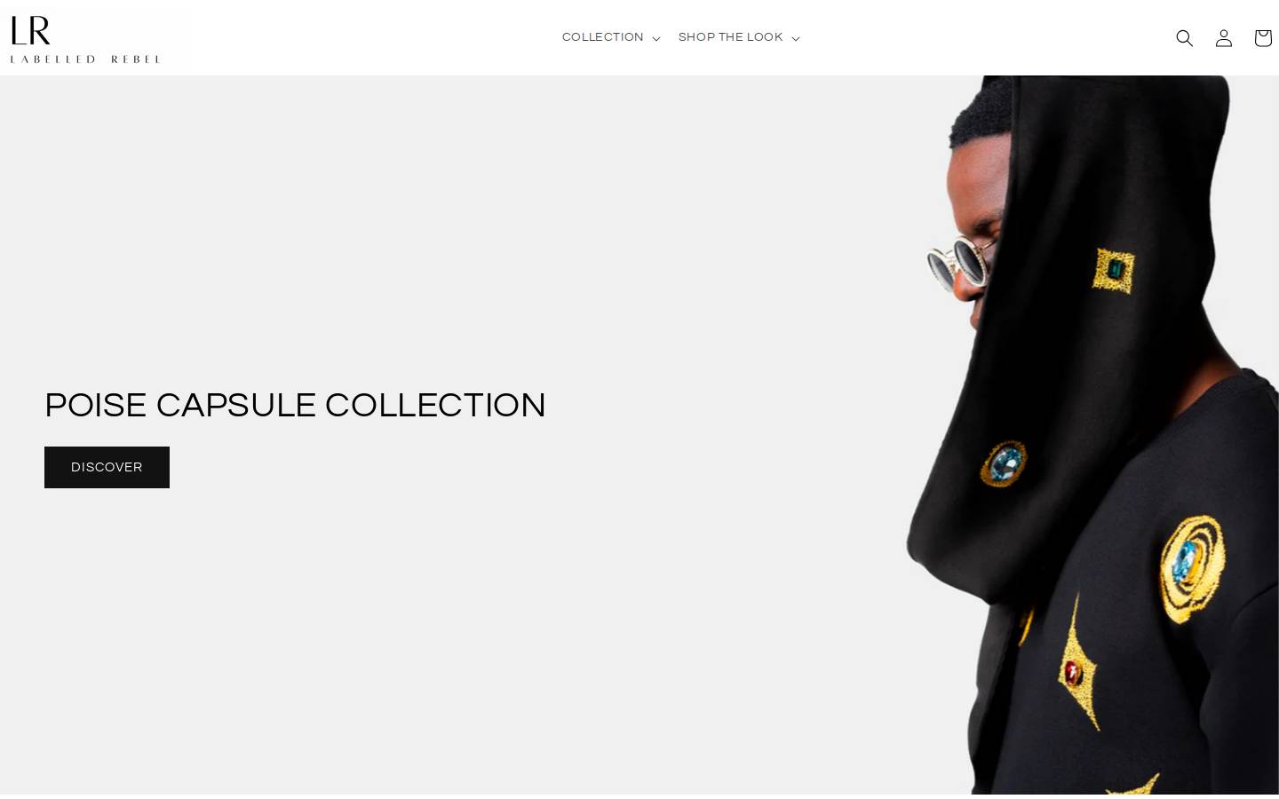 labelledrebel.com homepage screenshot