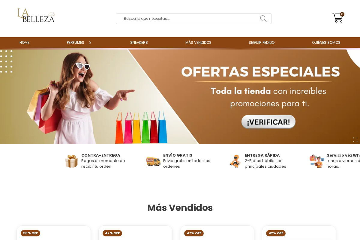 labelleza.shop homepage screenshot