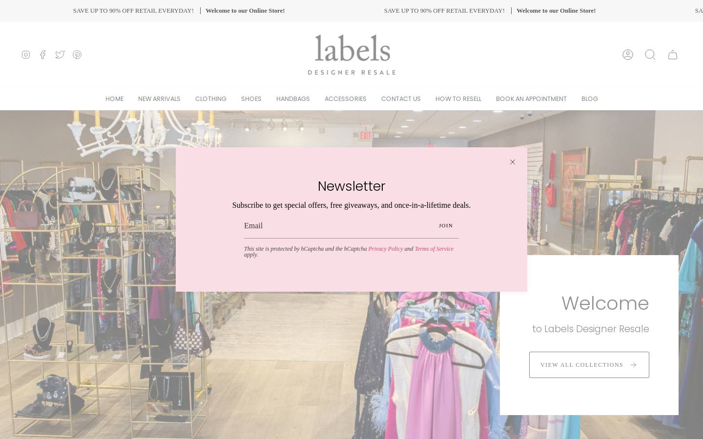 labelsgreenville.com homepage screenshot