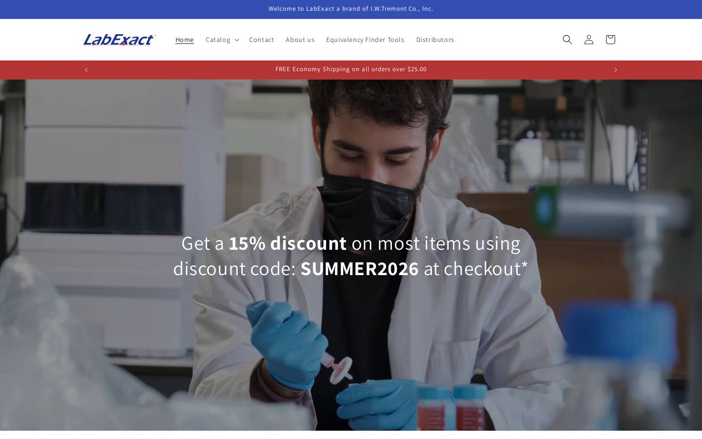 labexact.com homepage screenshot