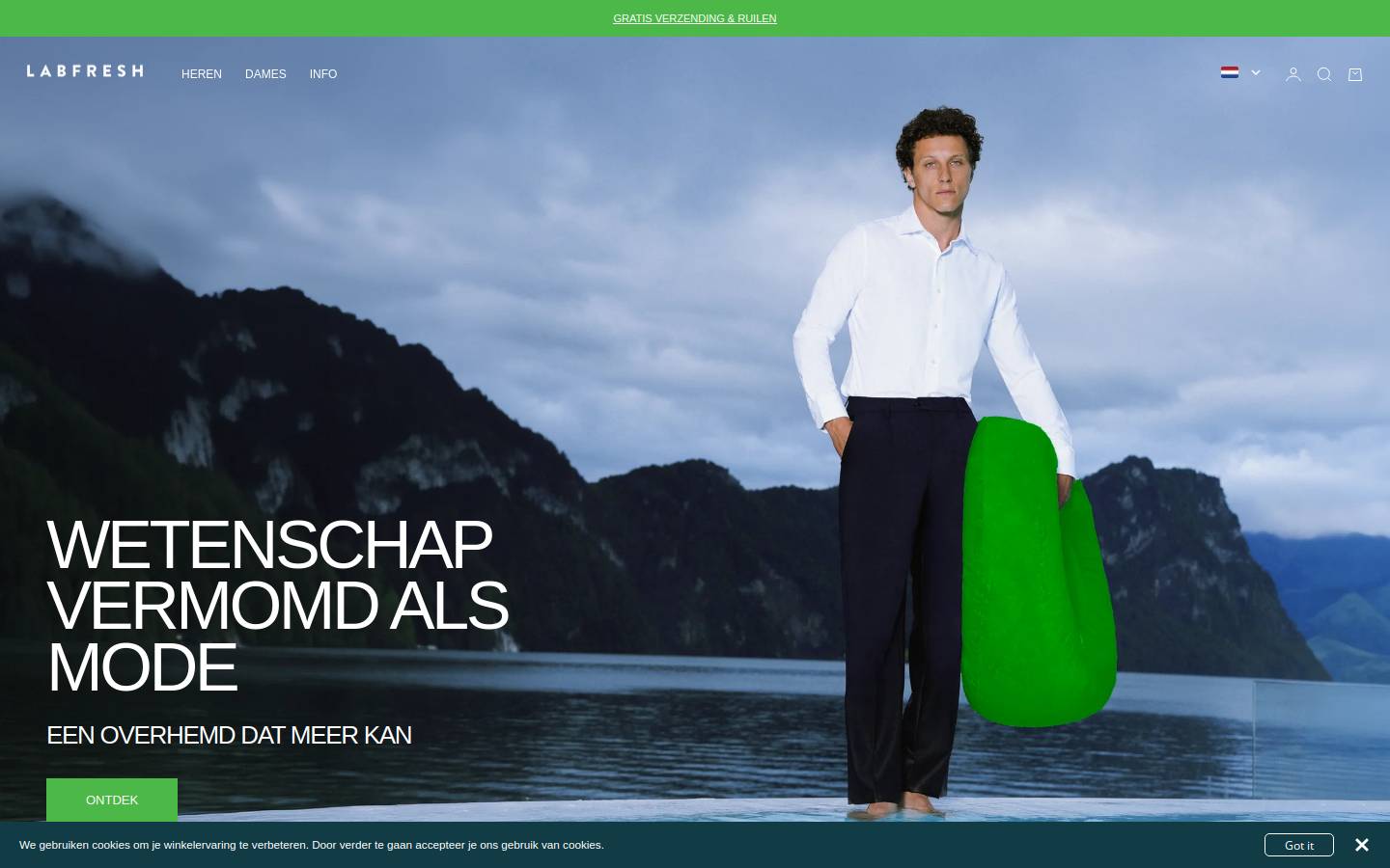 labfresh.nl homepage screenshot