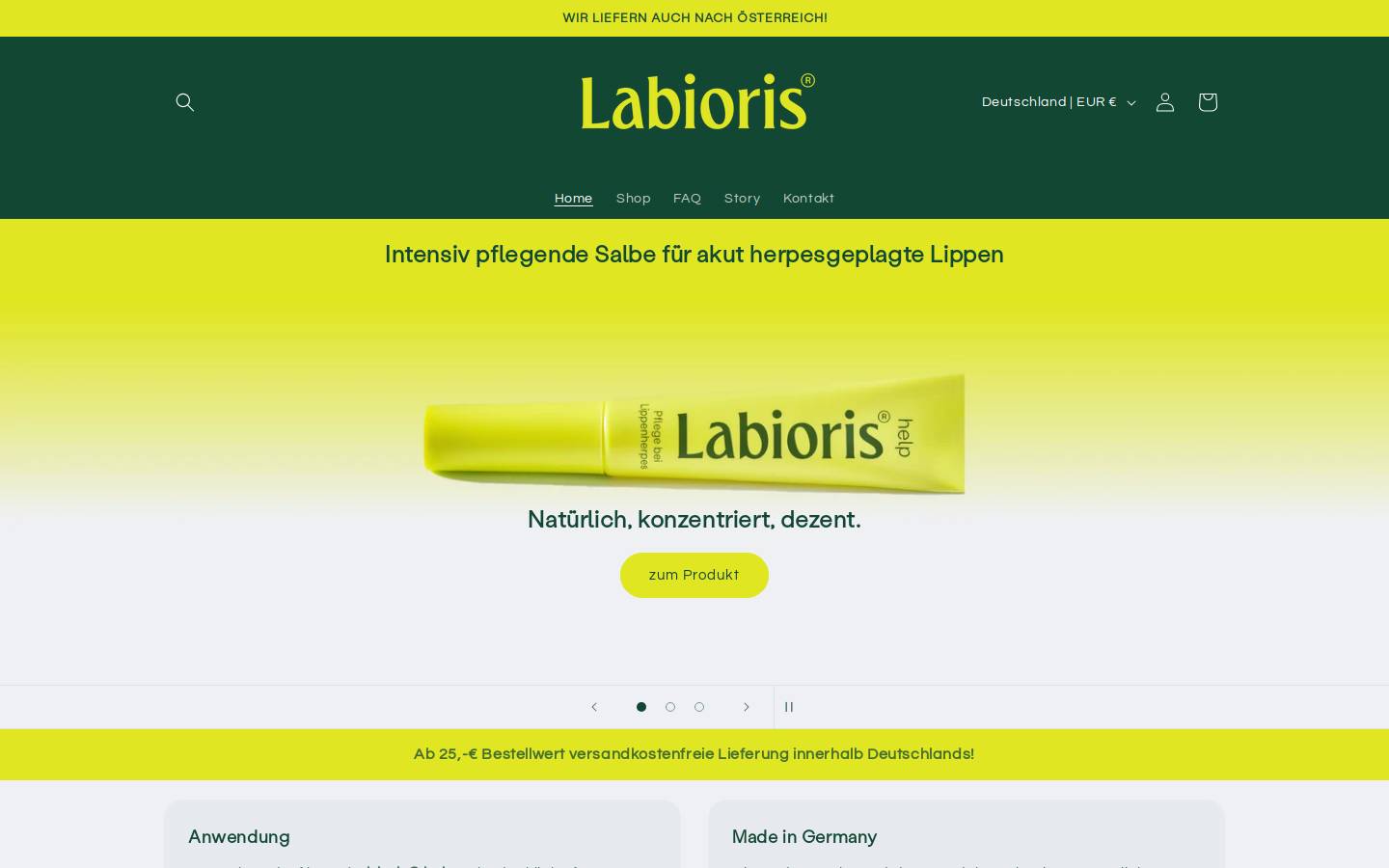 labioris.com homepage screenshot