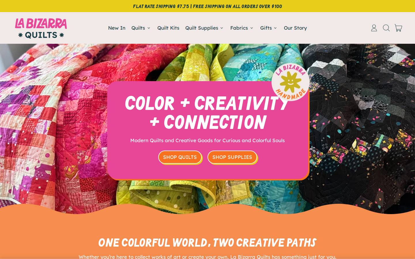 labizarraquilts.com homepage screenshot