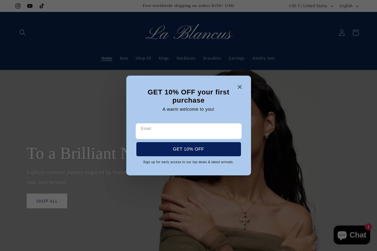 lablancus.com homepage screenshot