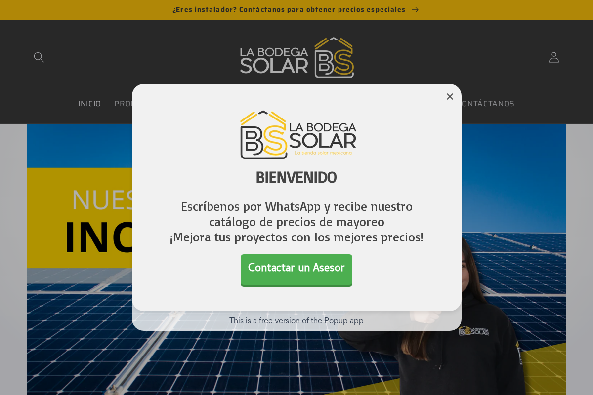 La Bodega Solar homepage screenshot