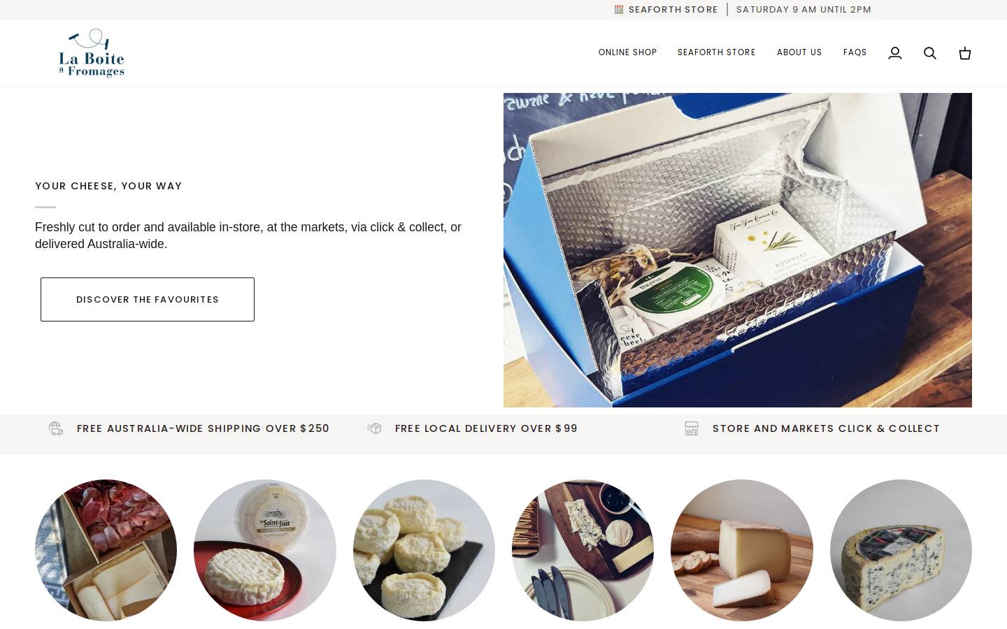 laboiteafromages.com.au homepage screenshot