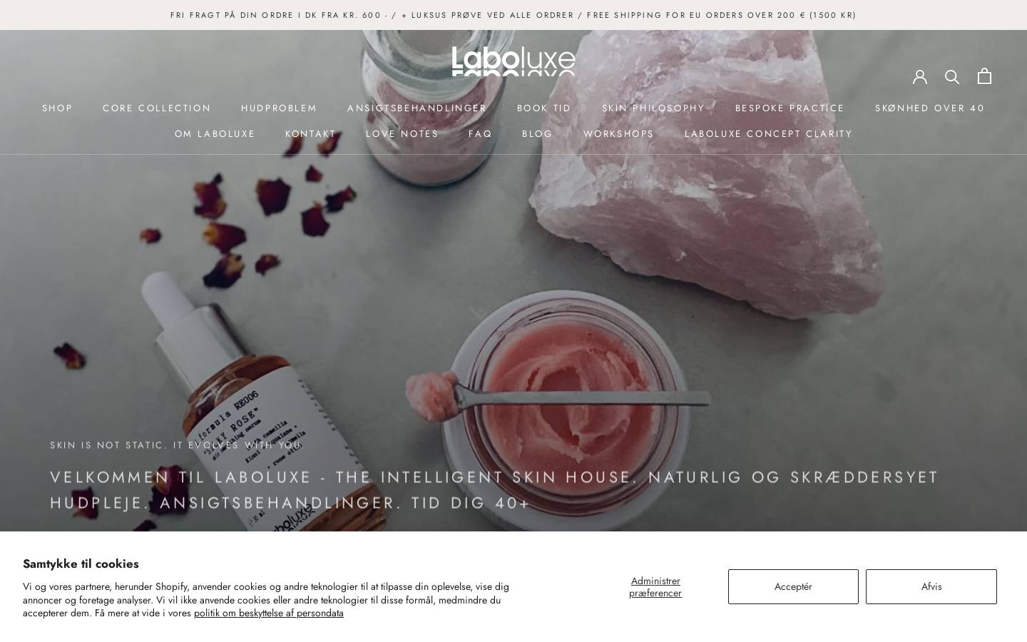 Laboluxe homepage screenshot