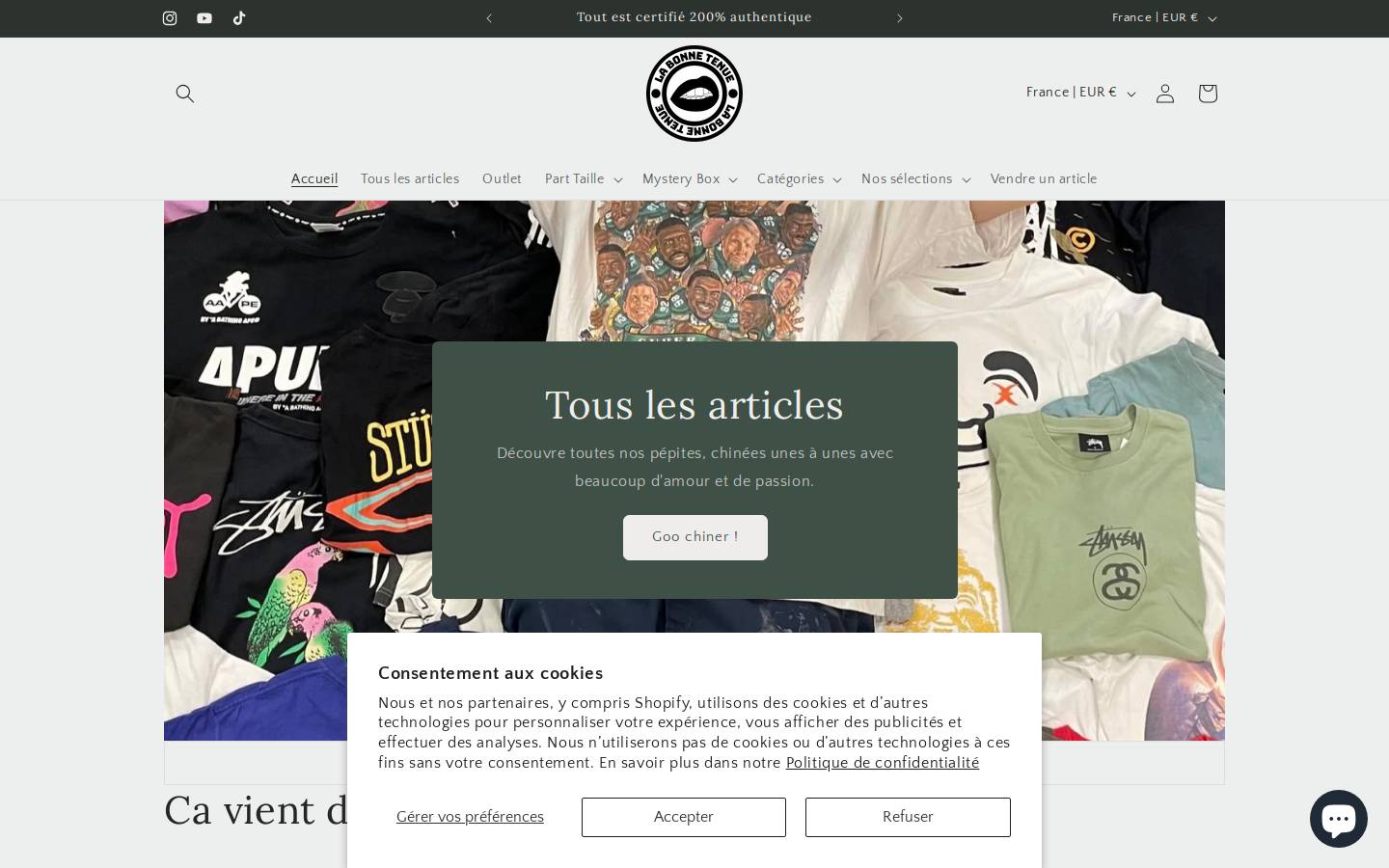 labonnetenue.com homepage screenshot