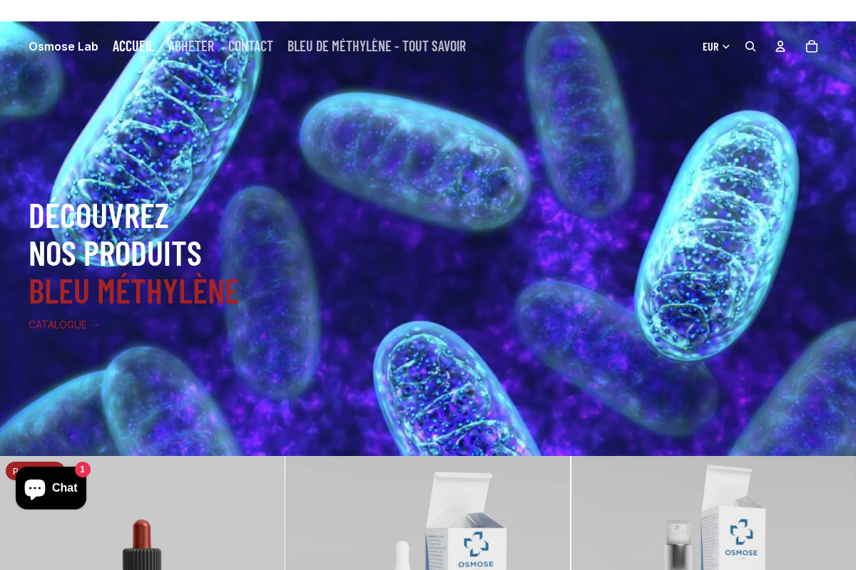 Laboratoire Osmose homepage screenshot