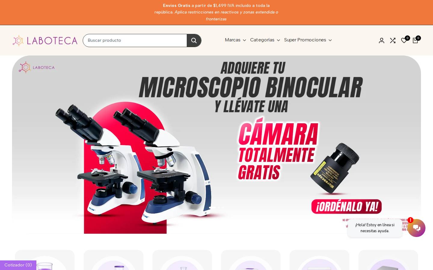 laboteca.com.mx homepage screenshot