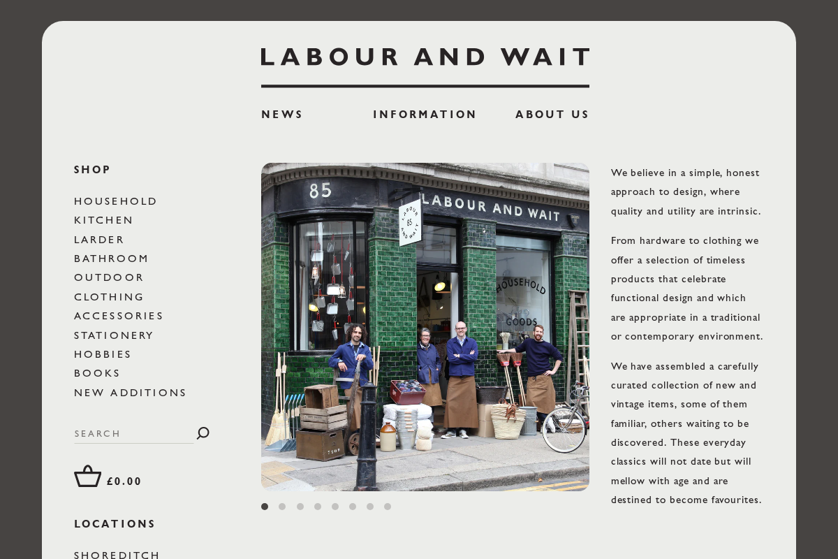 LABOUR AND WAIT homepage screenshot