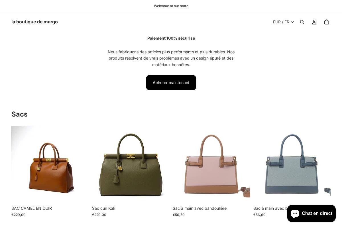 laboutiquedemargo.com homepage screenshot