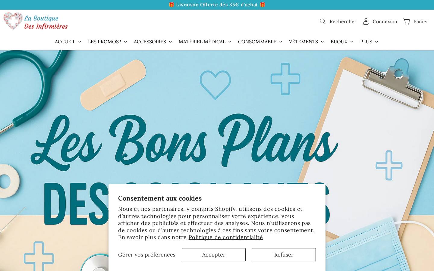 laboutiquedusoignant.com homepage screenshot