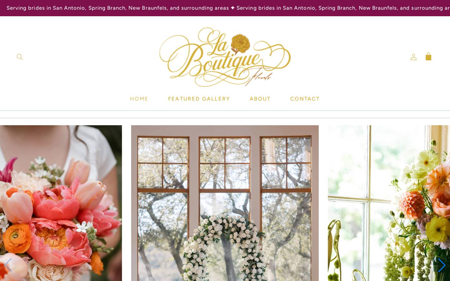 laboutiqueflorals.com homepage screenshot