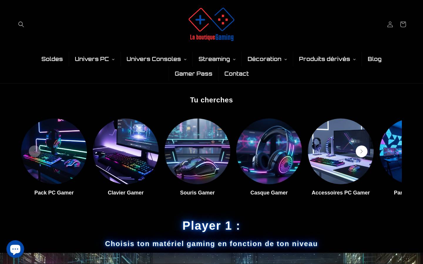 laboutiquegaming.com homepage screenshot
