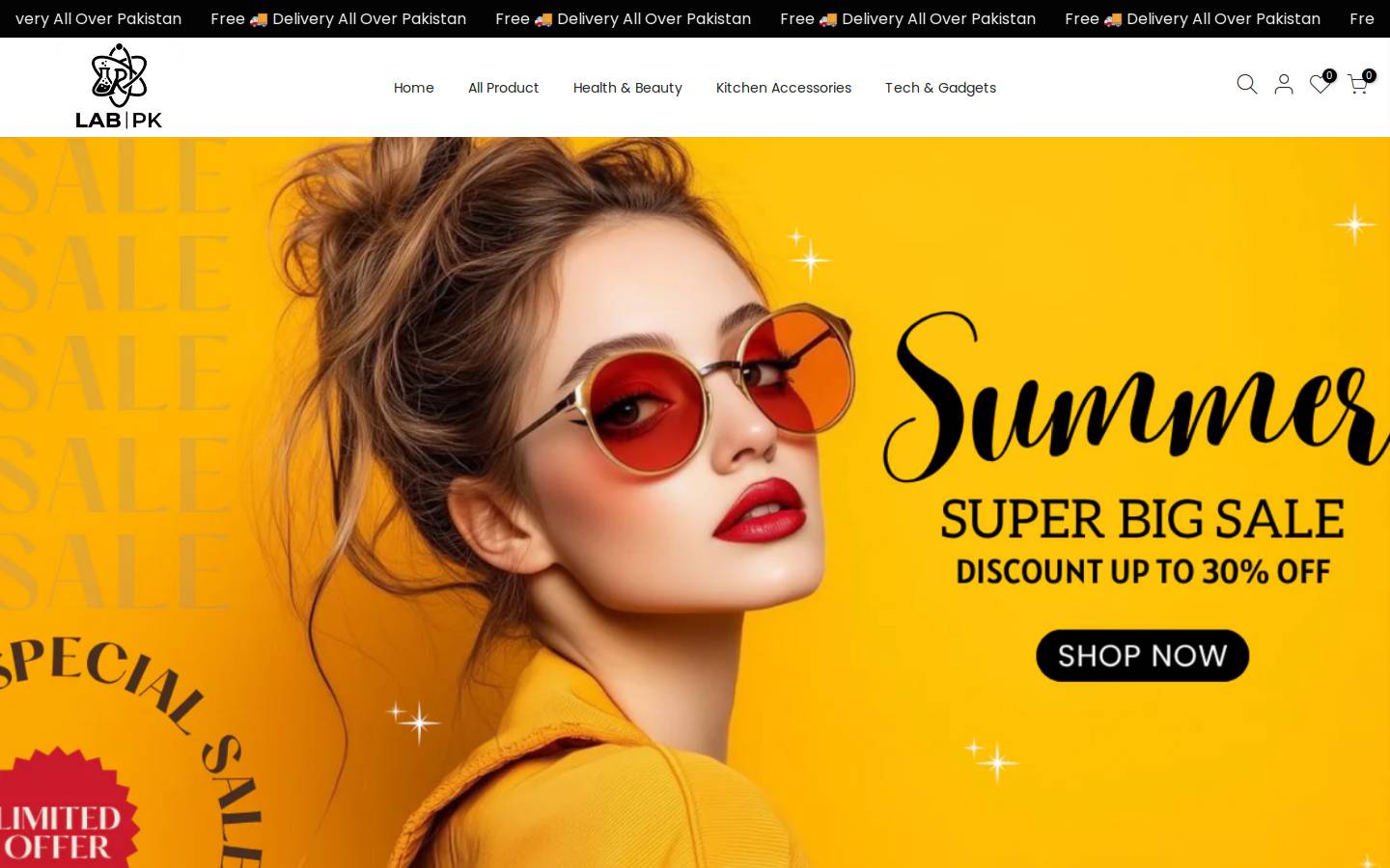 labpk.store homepage screenshot