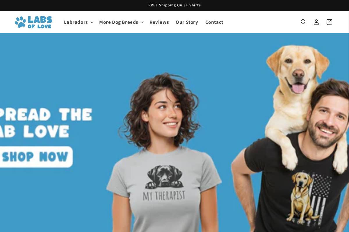 Labs of Love homepage screenshot