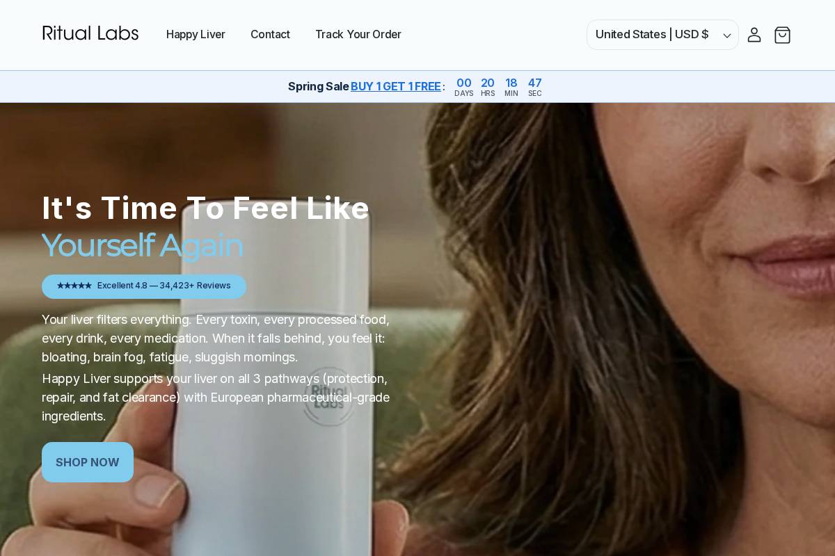 Labsritual homepage screenshot