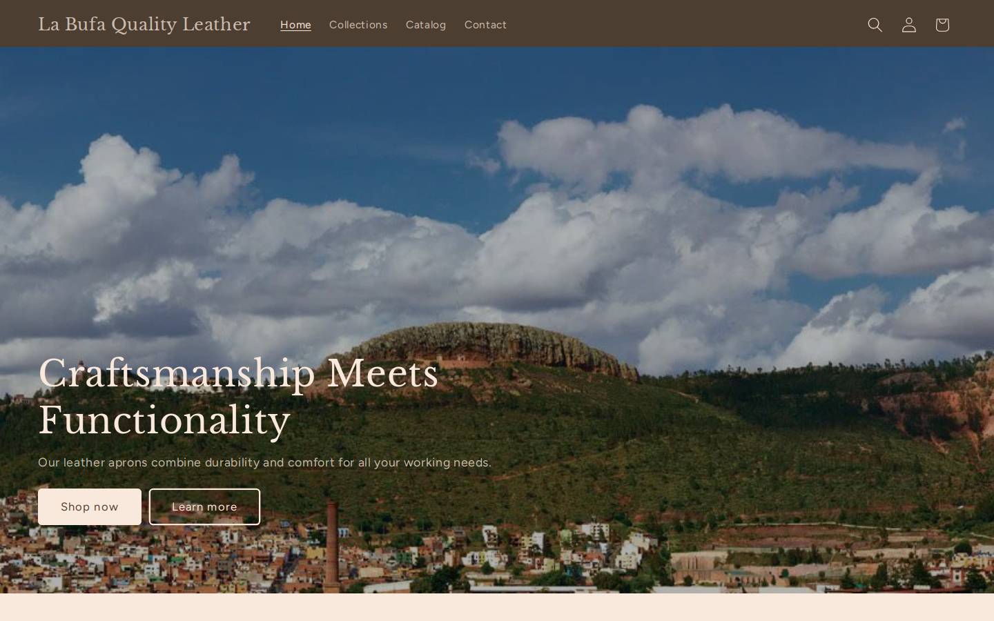 labufaqualityleather.com homepage screenshot