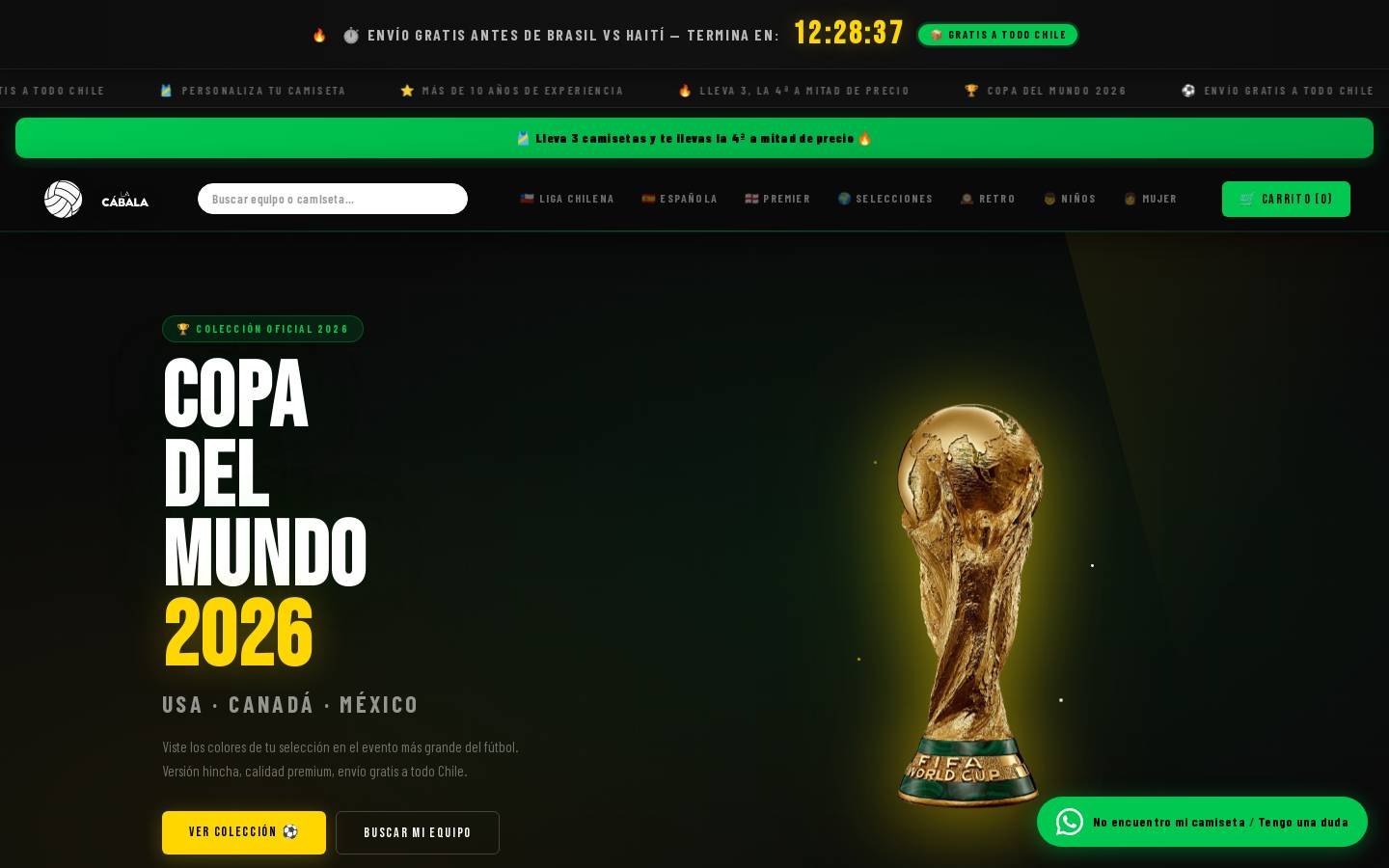 lacabala.cl homepage screenshot