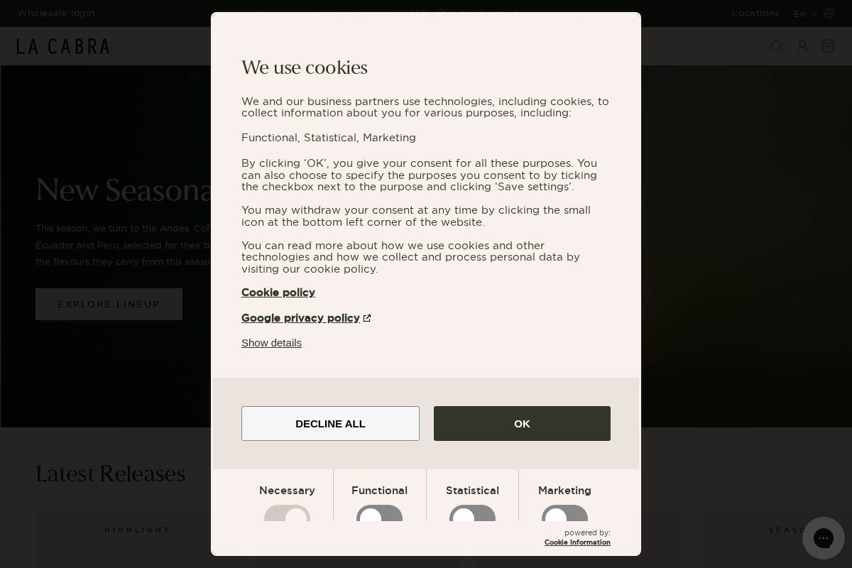Lacabra homepage screenshot