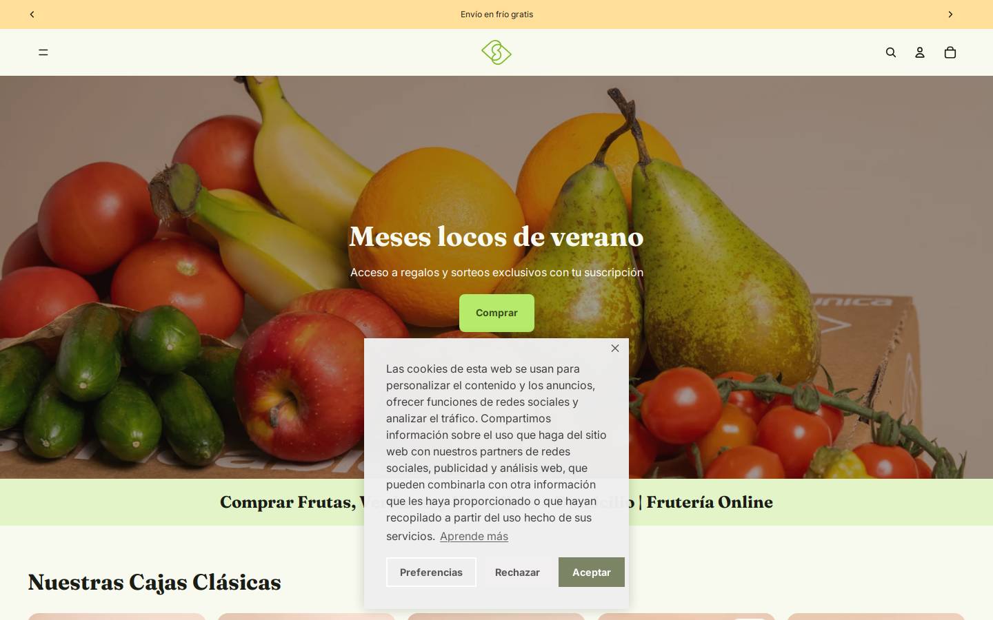 Lacajasaludable homepage screenshot
