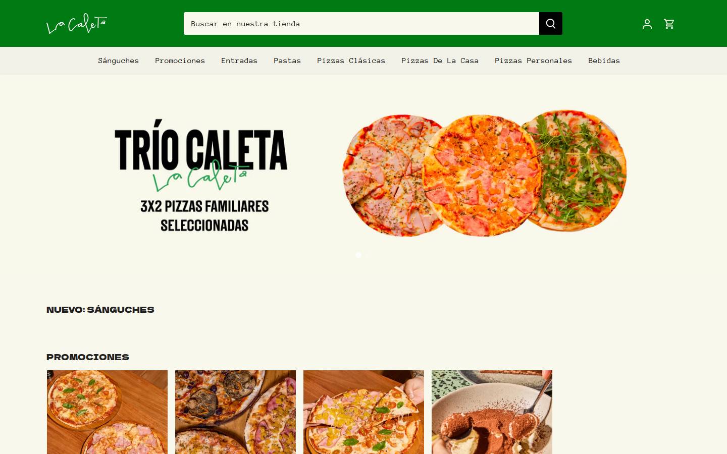 lacaletapizzeria.com homepage screenshot
