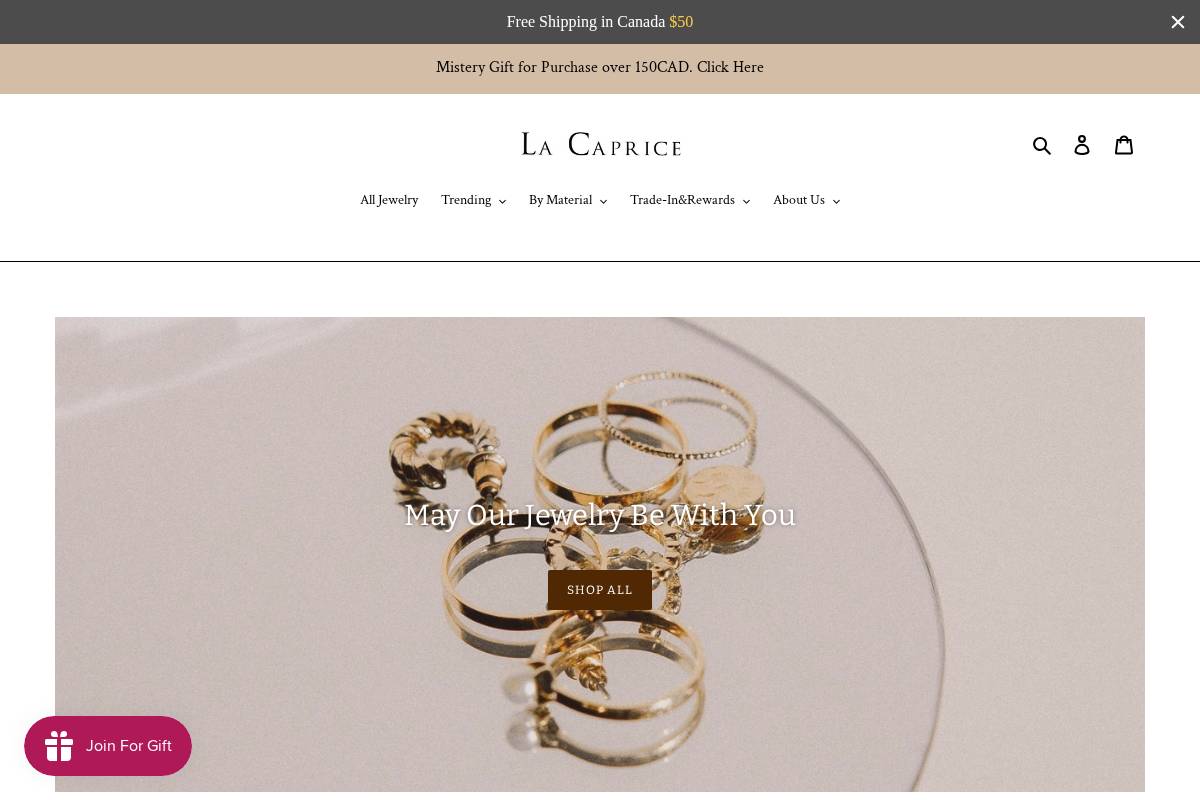 lacapriceofficial.com homepage screenshot