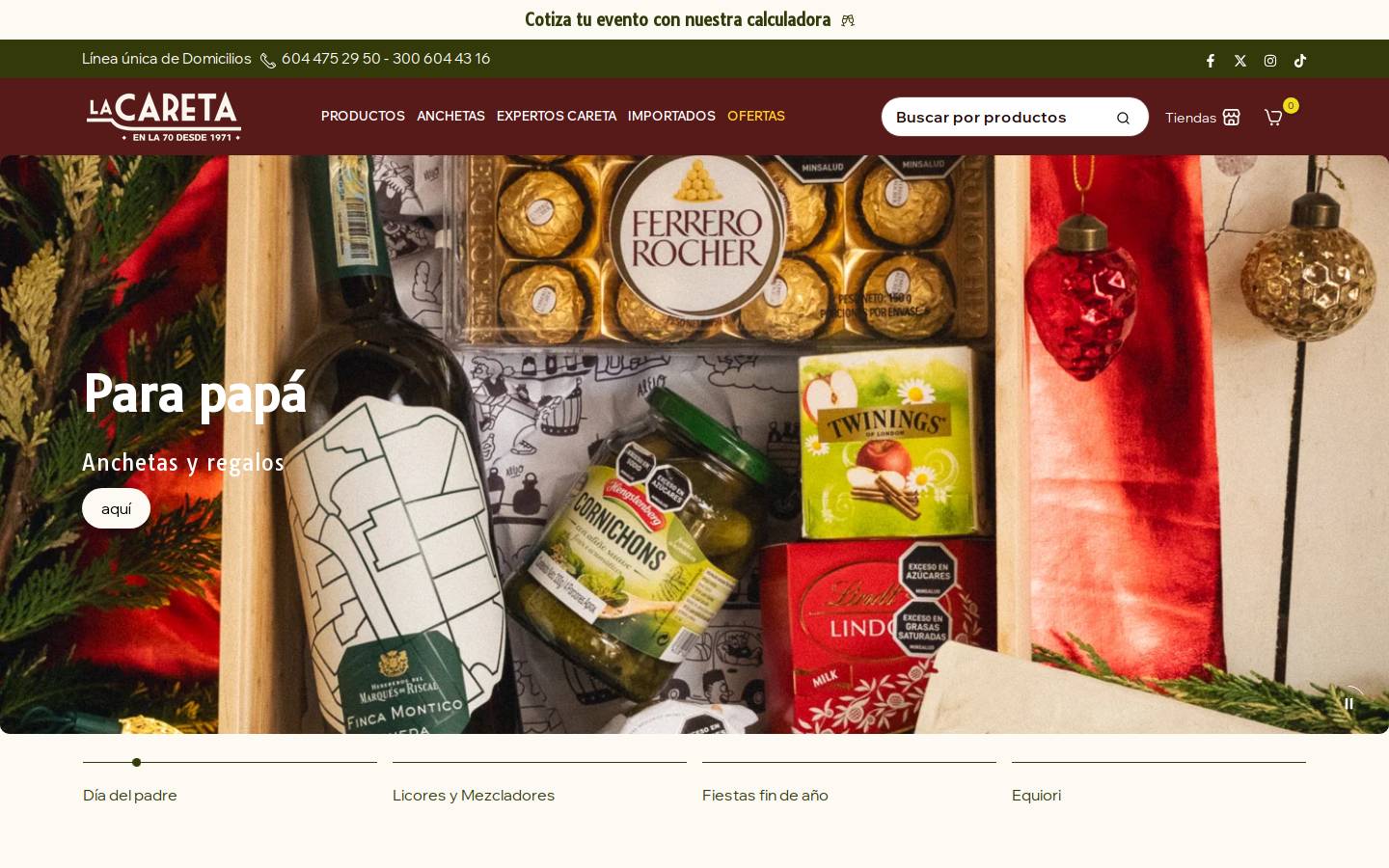 lacareta.com.co homepage screenshot