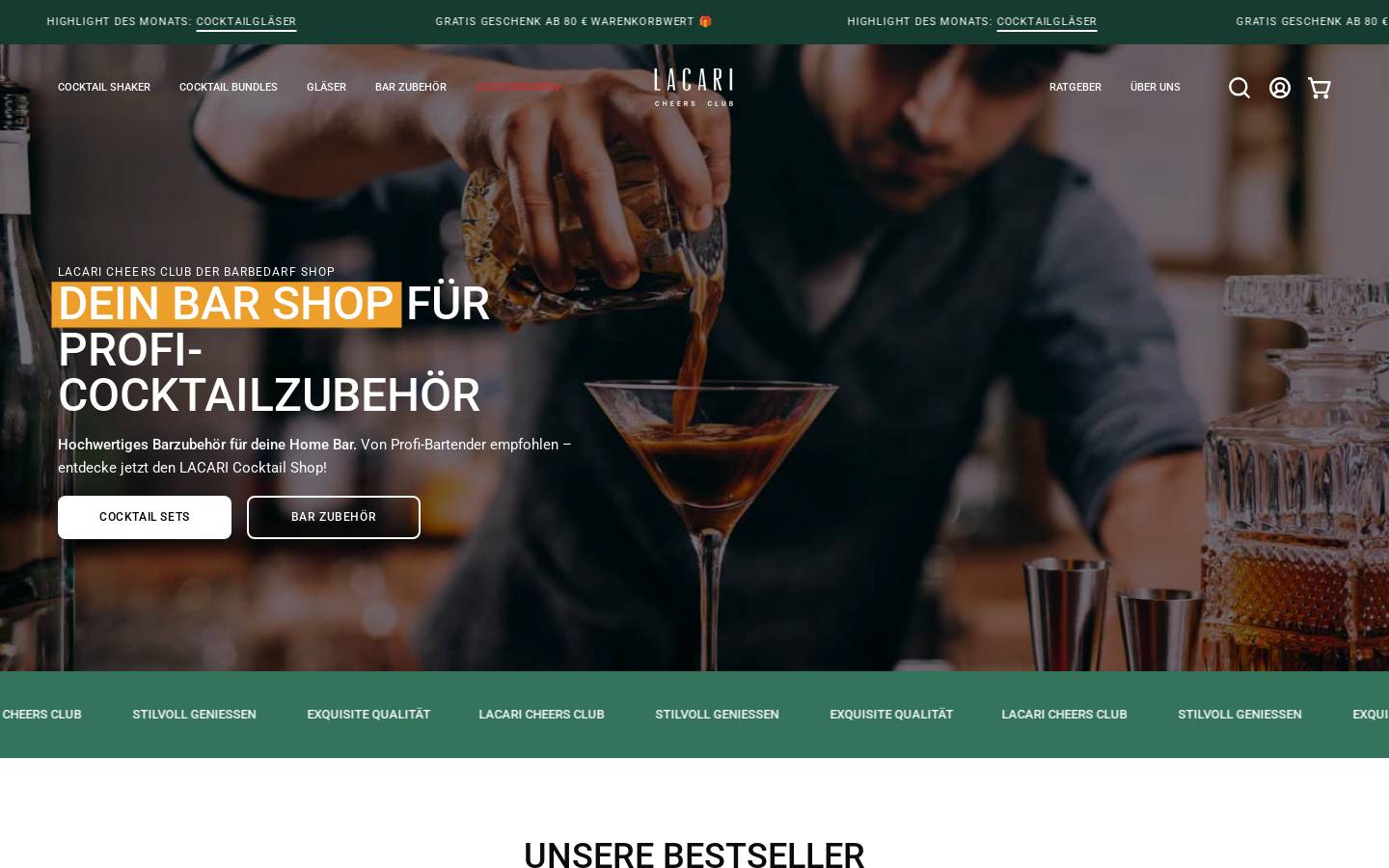 lacari.ch homepage screenshot