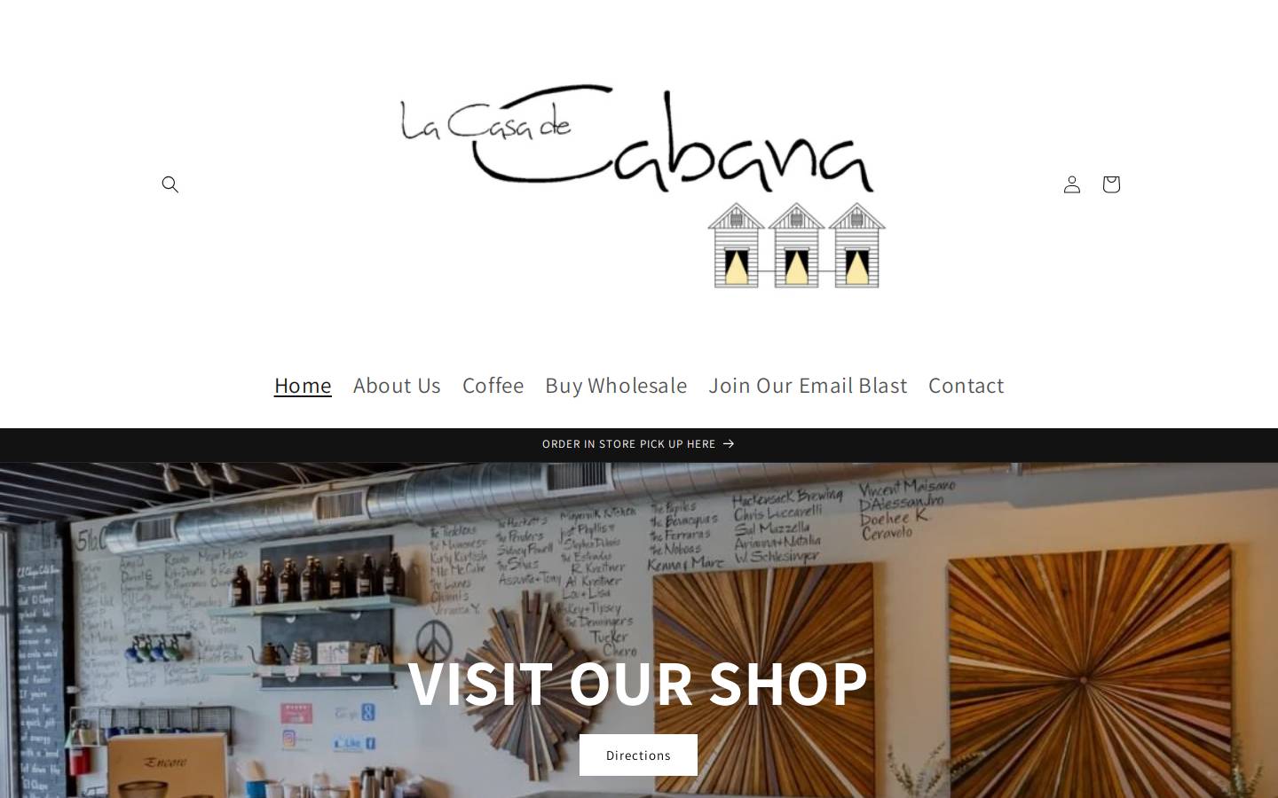lacasadecabana.com homepage screenshot