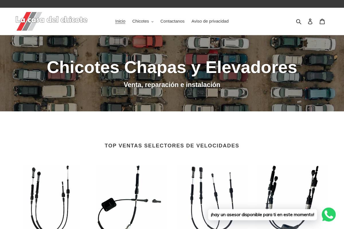 lacasadelchicote.com homepage screenshot