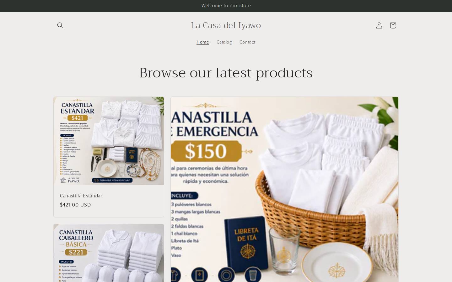 lacasadeliyawo.com homepage screenshot