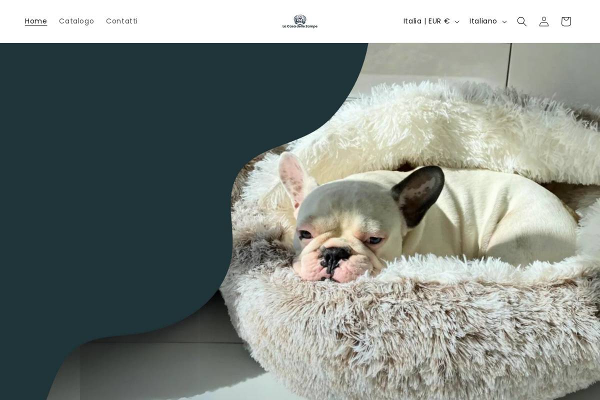 lacasadellezampe.it homepage screenshot