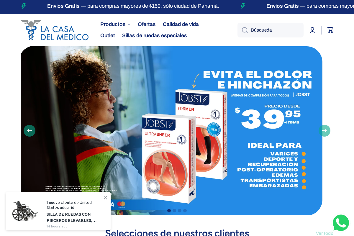 lacasadelmedico.com.pa homepage screenshot