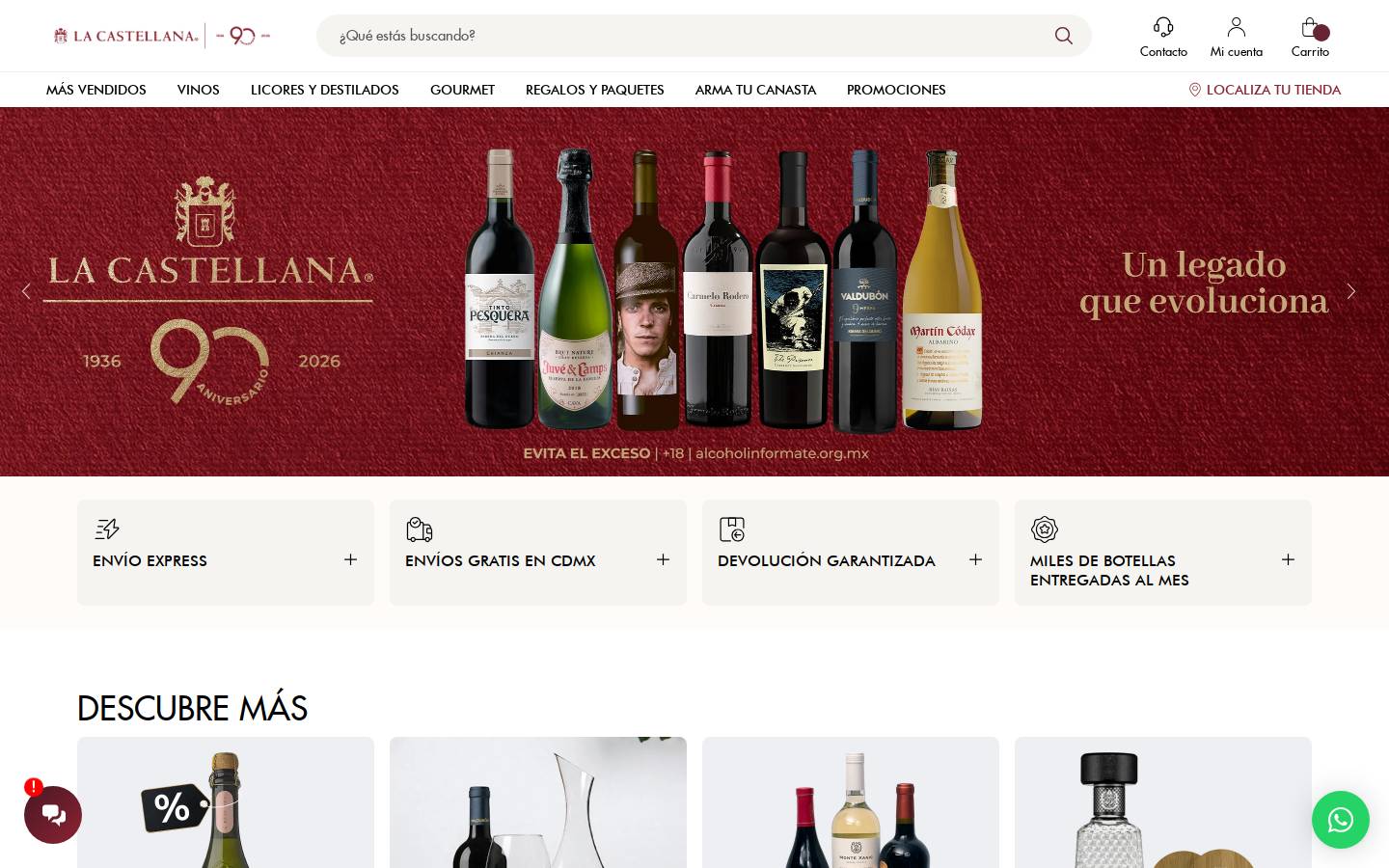 lacastellana.com homepage screenshot