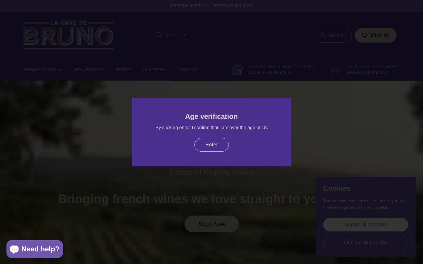 lacavedebruno.com homepage screenshot