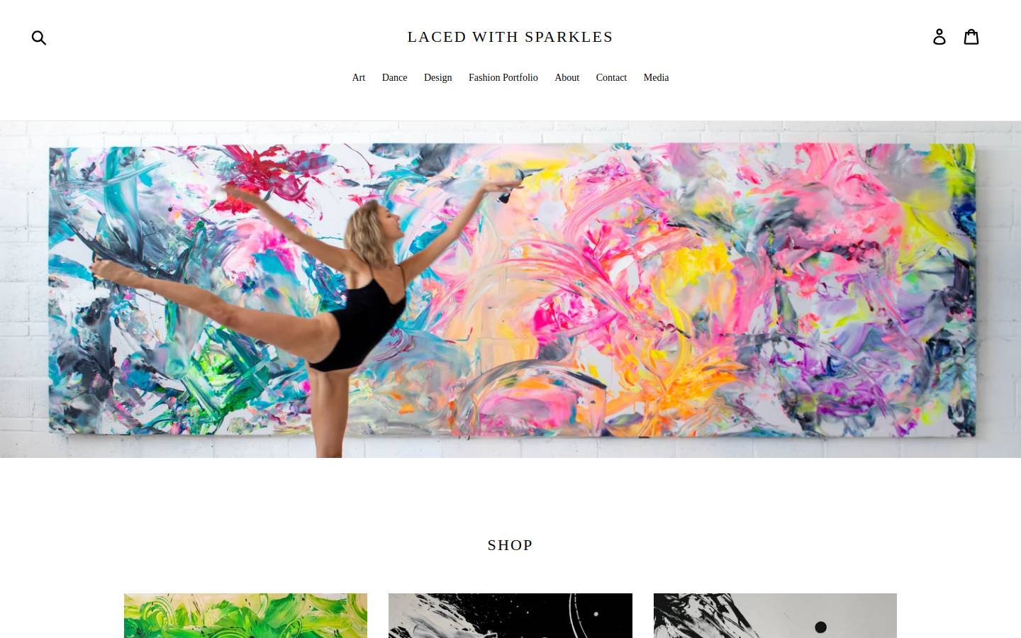 lacedwsparkles.com homepage screenshot