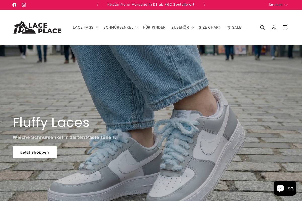 Lace Place of Lancaster County homepage screenshot