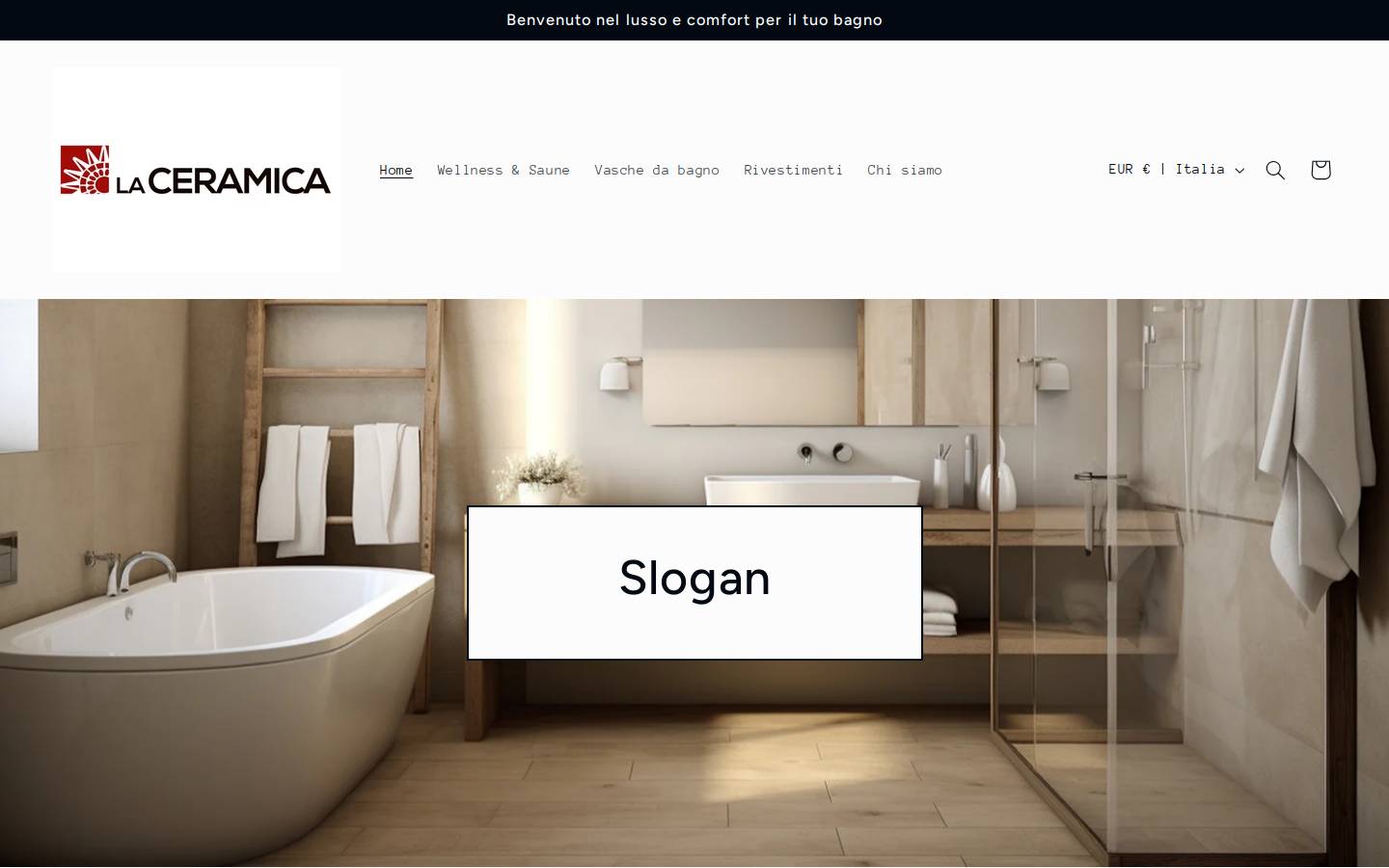 laceramicabagni.it homepage screenshot
