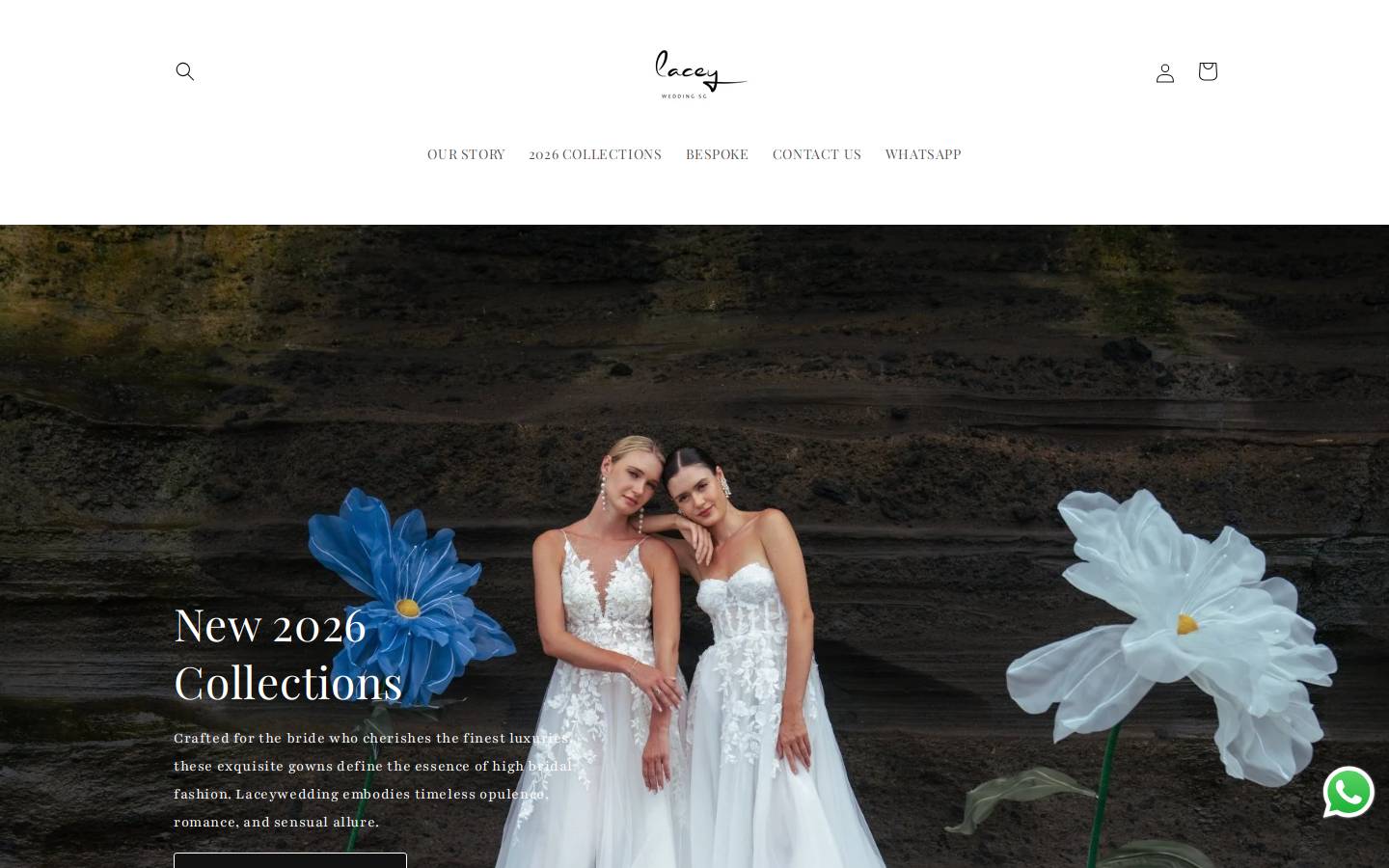 laceywedding.com homepage screenshot