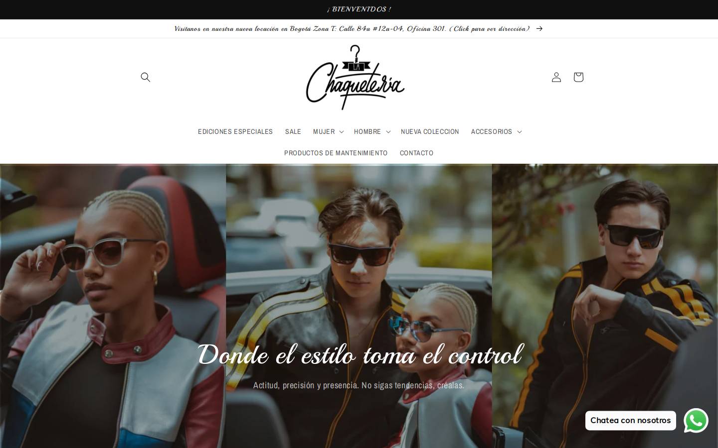 lachaqueteria.com homepage screenshot