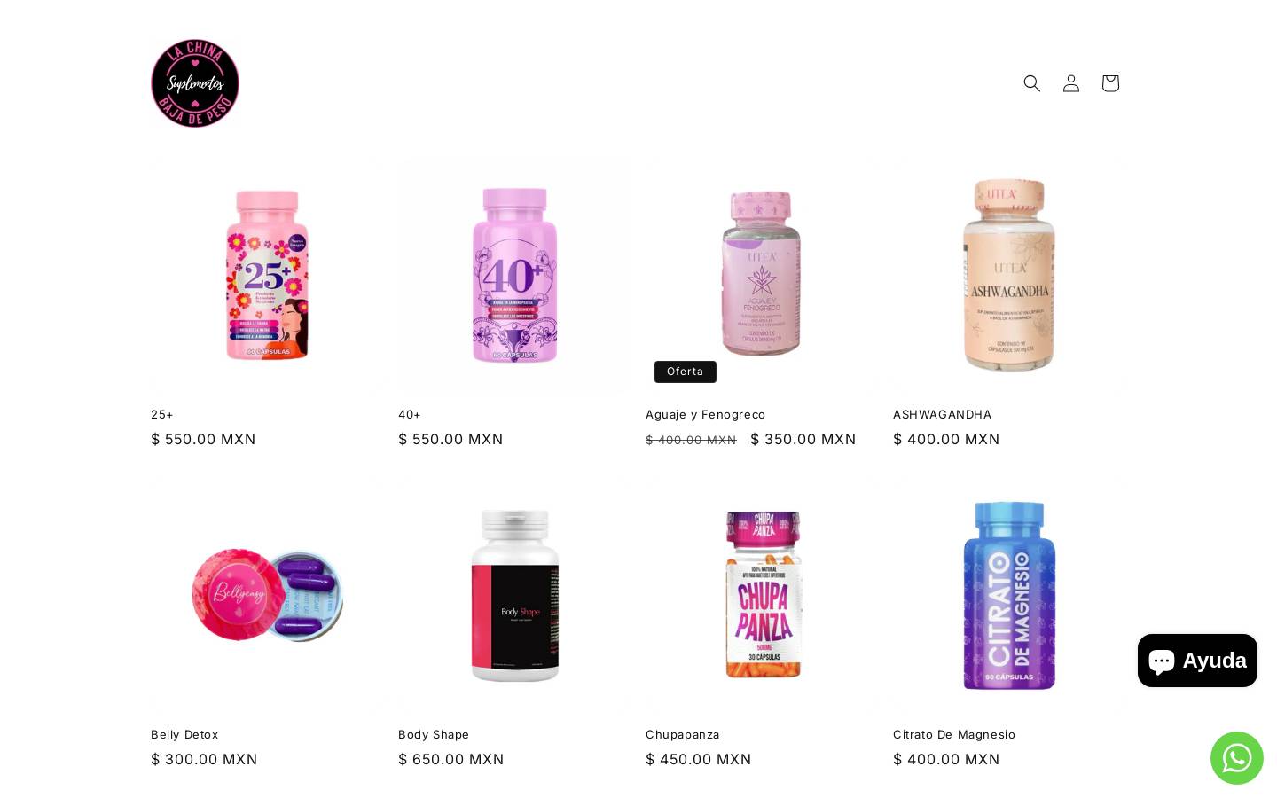 lachinabajadepeso.com homepage screenshot