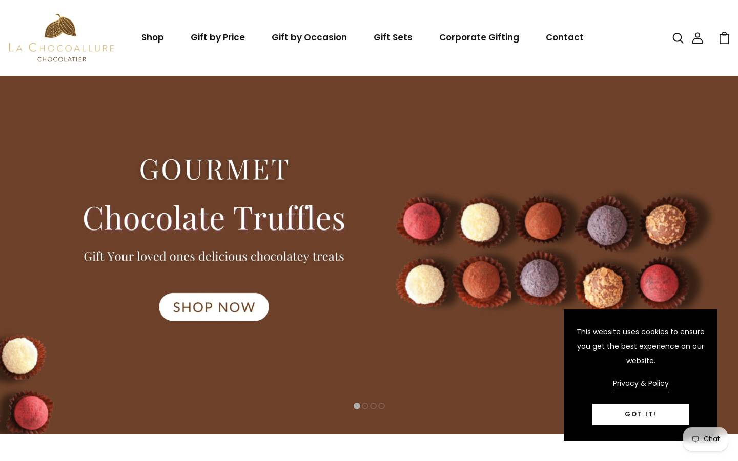 lachocoallure.com homepage screenshot