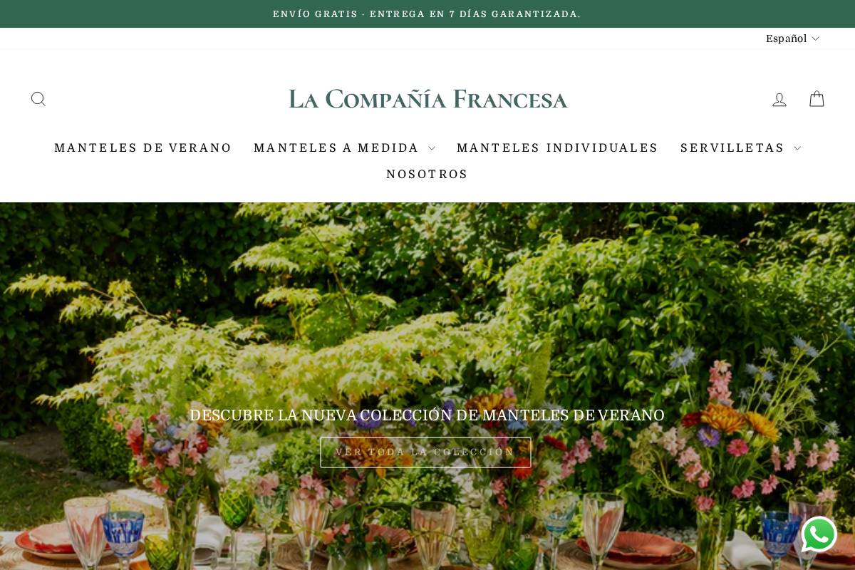 laciafrancesa.com homepage screenshot