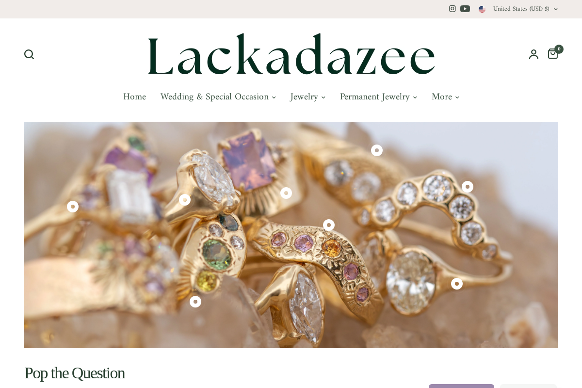 Lackadazee homepage screenshot